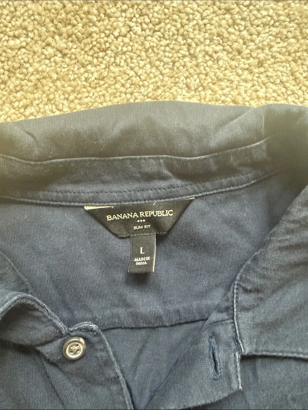 Banana Republic Men’s Slim Fit Button Down Tshirt Size L